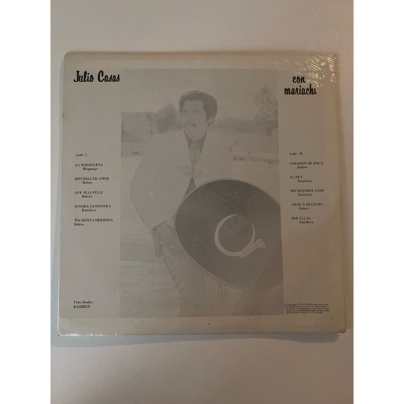 Julio Casas Con Mariachi 1978 LP NEW SEALED - Picture 2 of 3